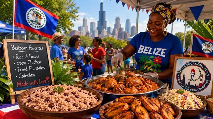 Garnachas and fried jacks at Belize Day in the Park